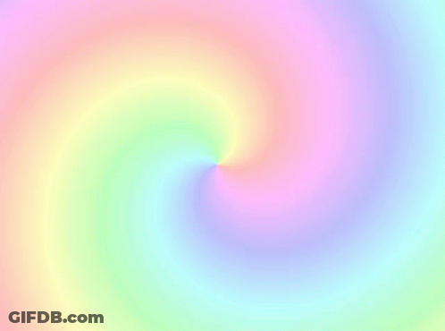Rainbow Colored Swirl Spinning GIF