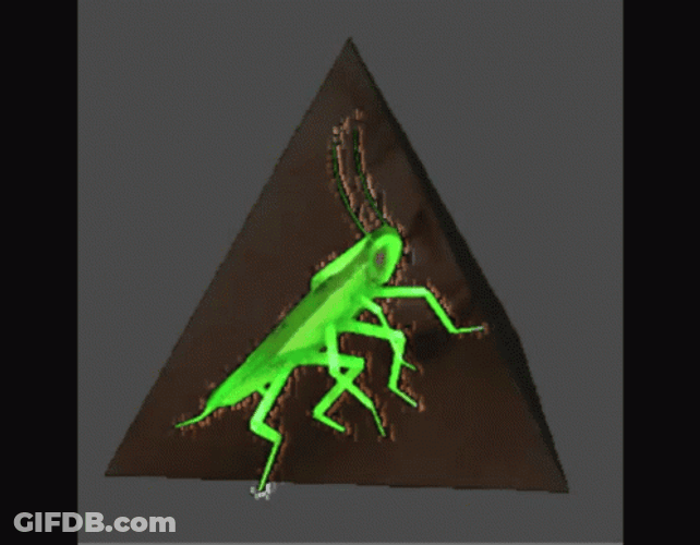 Rainbow Dancing Cockroach GIF