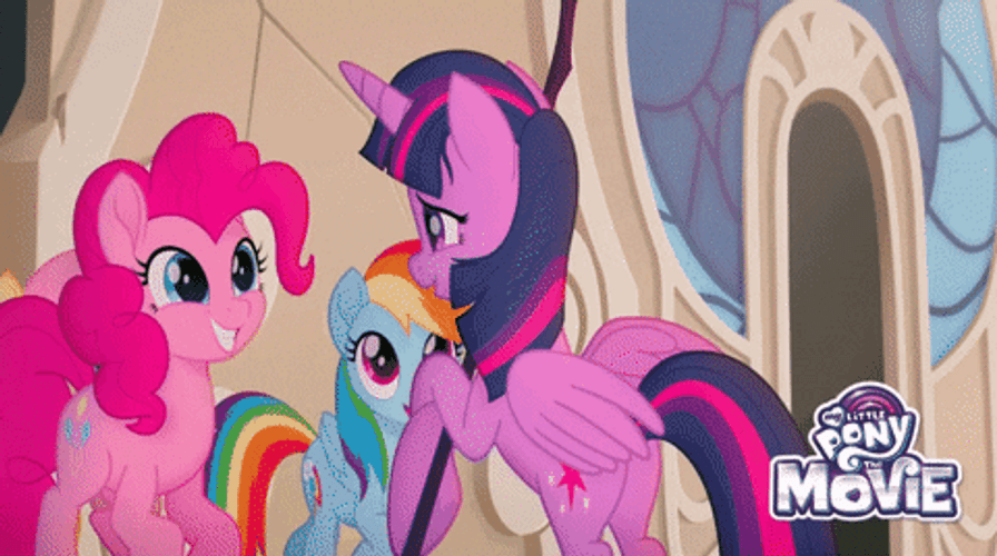 Rainbow Dash Friends Hot Air Balloon GIF