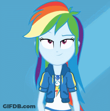 Rainbow Dash From My Little Pony Equestria Girls GIF