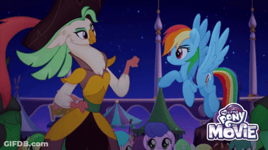 Rainbow Dash Happy Friends Ceremony GIF
