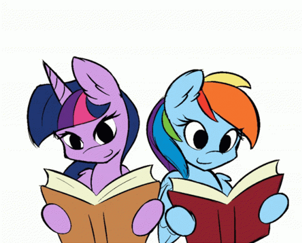 Rainbow Dash Kiss Twilight Sparkle GIF