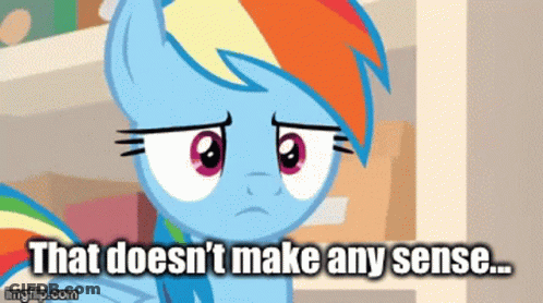Rainbow Dash My Little Pony Sad GIF