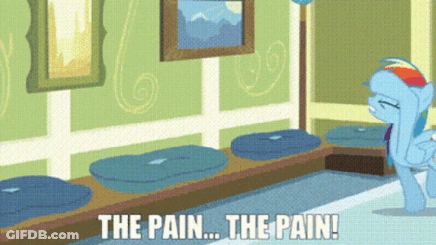 Rainbow Dash Pony Pain GIF