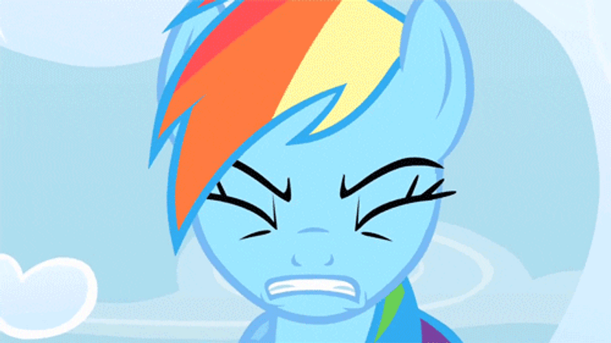 Rainbow Dash Shocked Reaction GIF