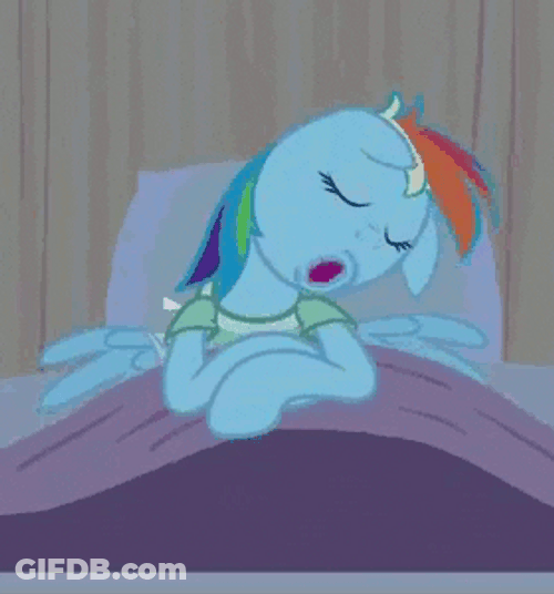 Rainbow Dash Snoring GIF