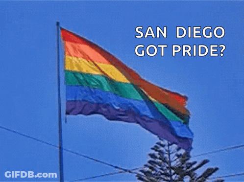 Rainbow Flag San Diego Got Pride GIF