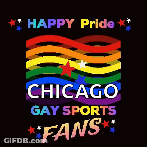 Rainbow Happy Pride Chicago Gay Sports Fans GIF