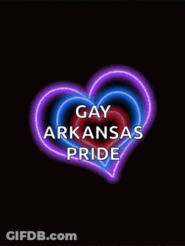 Rainbow Heart Gay Arkansas Pride GIF