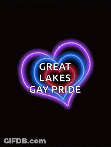 Rainbow Heart Great Lakes Gay Pride GIF