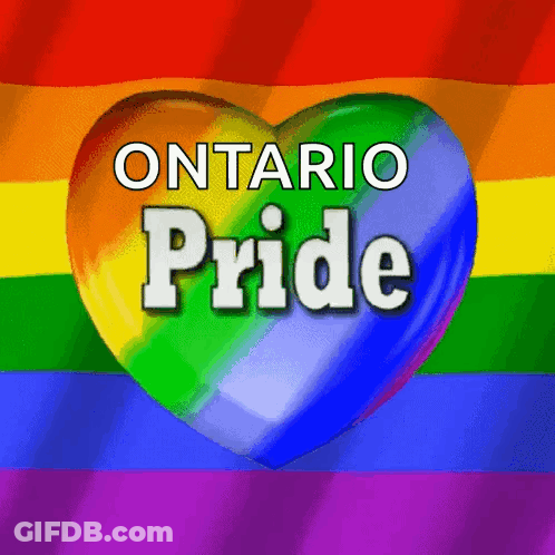 Rainbow Heart Ontario Pride GIF
