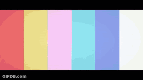 Rainbow Of Colors On Black Background GIF
