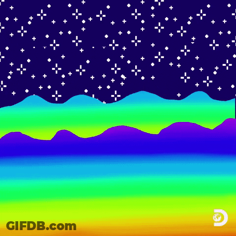 Rainbow Pool Shark Week GIF