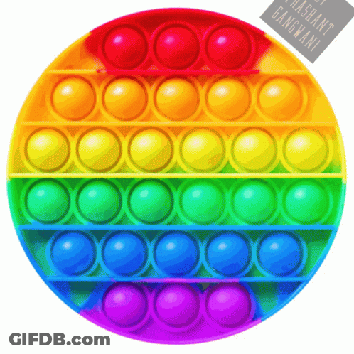 Rainbow Pop It With Rashant Gangwani Tag GIF