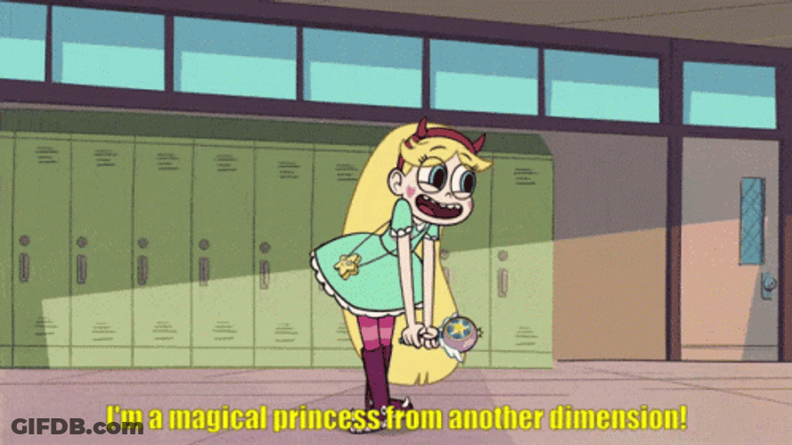 Rainbow Princess Star GIF