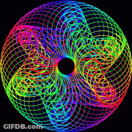 Rainbow Rings Optic GIF