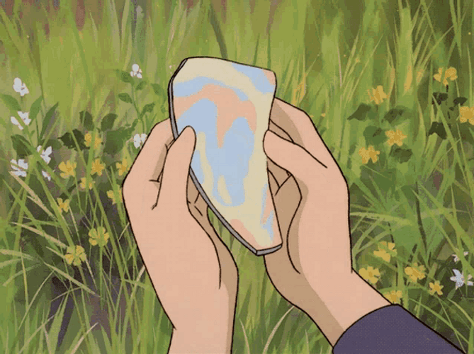 Rainbow Shattered Glass Anime Aesthetic GIF