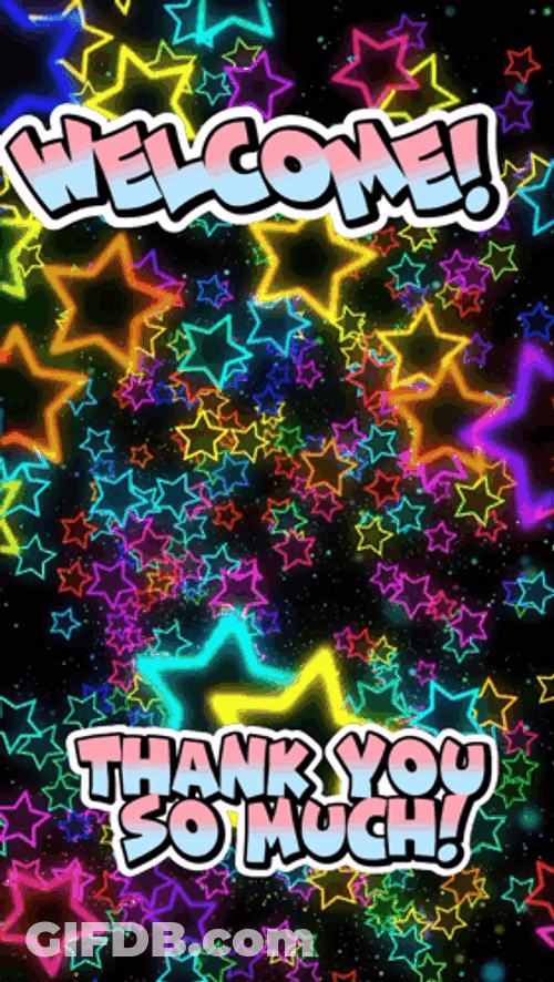 Rainbow Star Thank You So Much GIF
