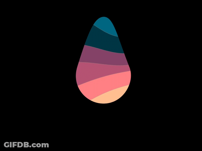 Rainbow Stripe Bounce Drip Background GIF
