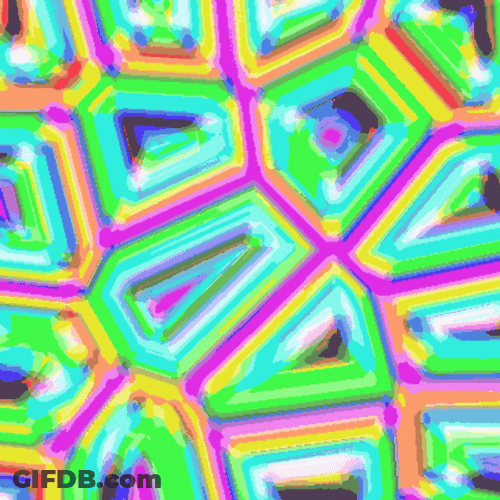 Rainbow Vision Acid Trip GIF