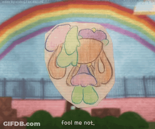 Rainbow With Fool Me Not GIF