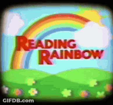 Rainbow With Words Reading Rainbow GIF