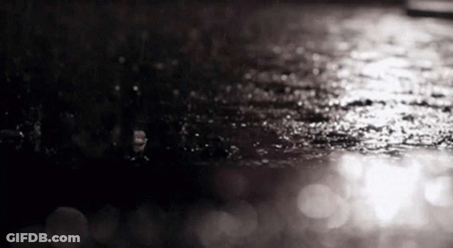 Raindrops Good Morning Rainy Day Season GIF