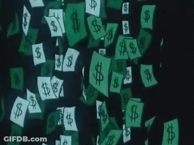 Raining Big Money Animation GIF
