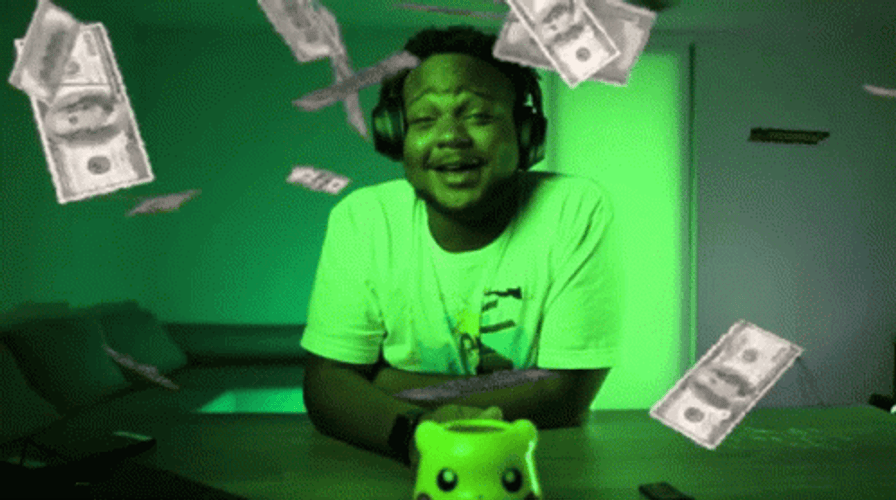 Raining Money Caleb Sama GIF