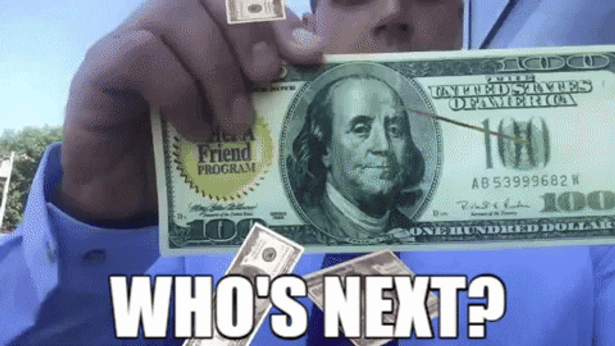Raining Money Who's Next Meme GIF