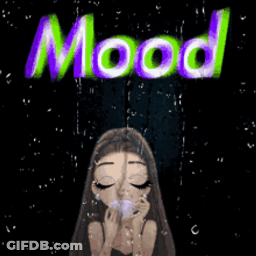 Raining Mood Chill Girl Coffee Time GIF