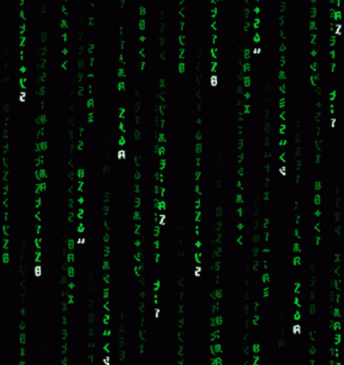 Raining Soft Matrix Code GIF