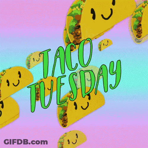 Raining Taco Tuesday GIF