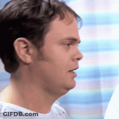 Rainn Wilson Strange Grin GIF
