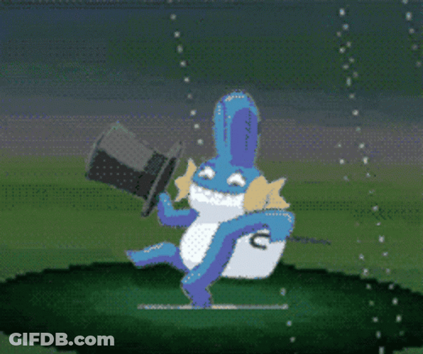Rainy Friday Pokemon Mudkip Dancing GIF