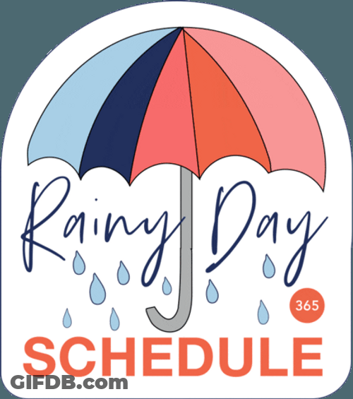 Rainy Good Morning Schedule GIF