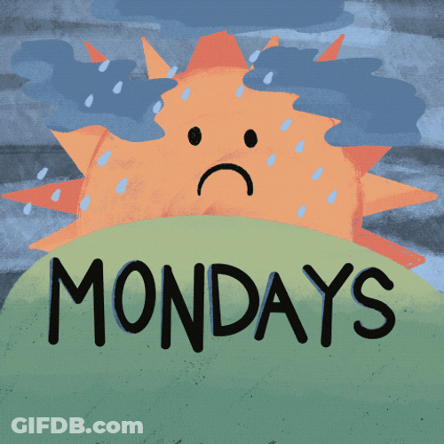 Rainy Monday Work Meme GIF