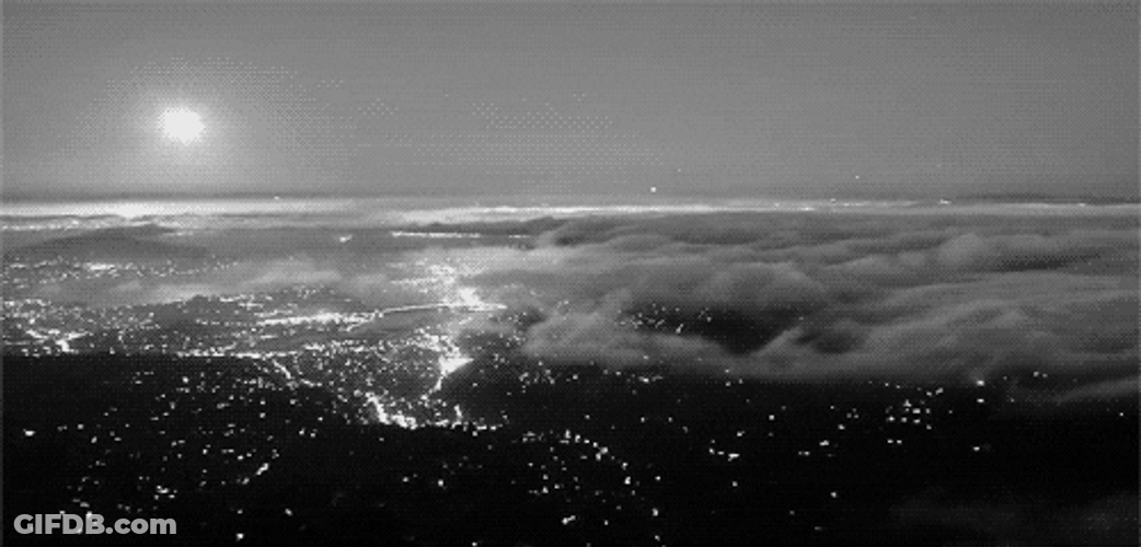 Rainy Night Cloudy GIF