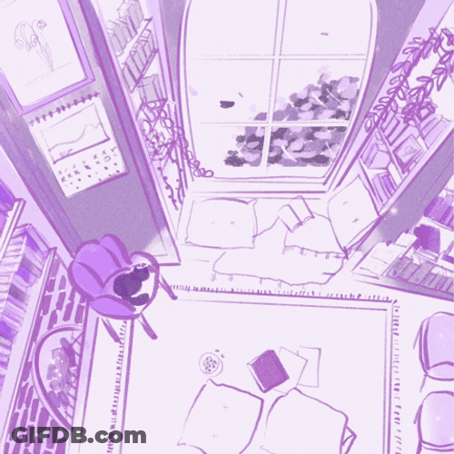 Rainy Night Cozy Scenery GIF