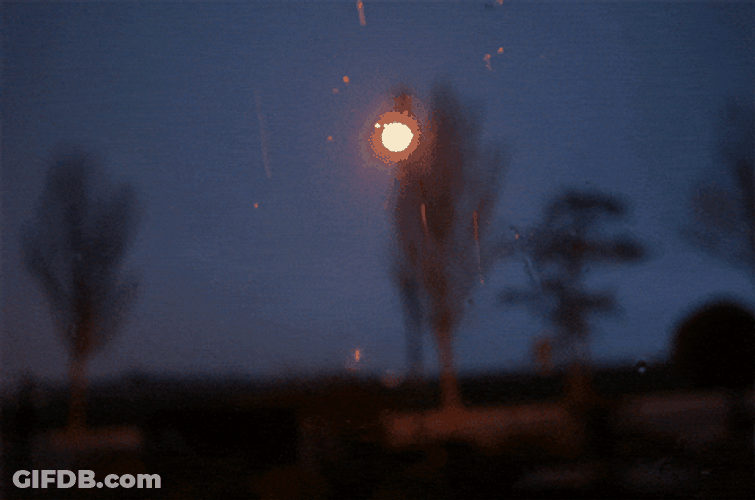 Rainy Night Flashlight GIF