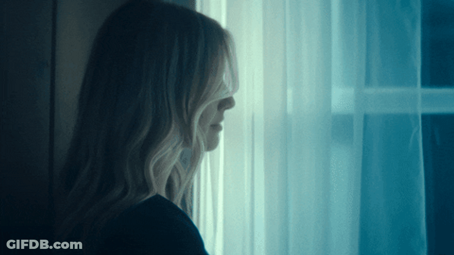 Rainy Night Looking Outside GIF