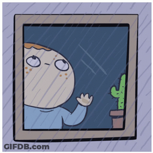 Rainy Night Sad Boy GIF