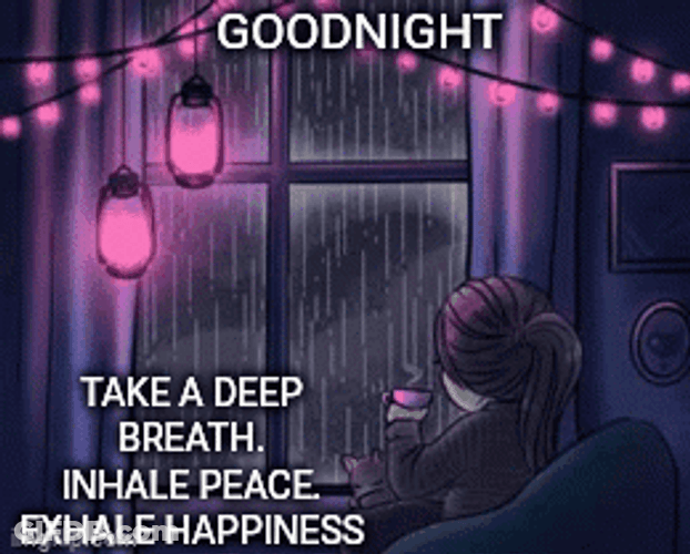 Rainy Night Take A Breath GIF