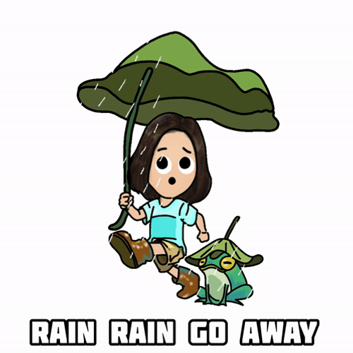 Rainy Tuesday Rain Go Away GIF