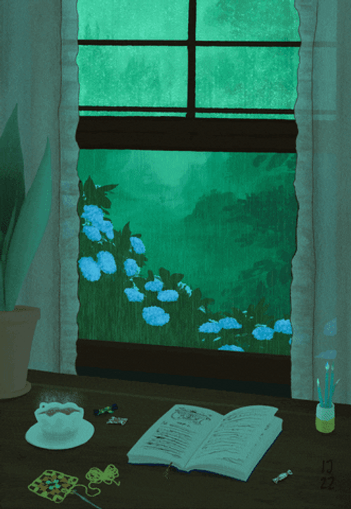 Rainy Vibes Aesthetic Minimalist GIF
