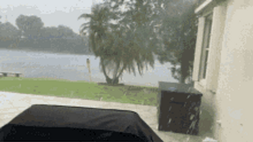 Rainy Weather Outside The House GIF