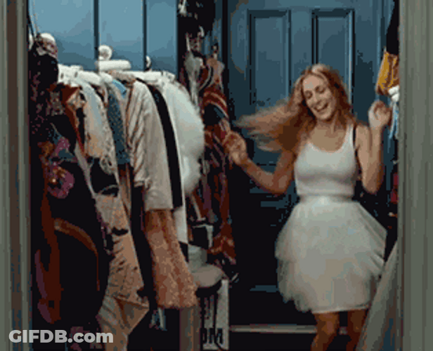 Raise The Roof Carrie Bradshaw GIF