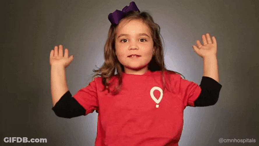 Raise The Roof Cute Girl GIF