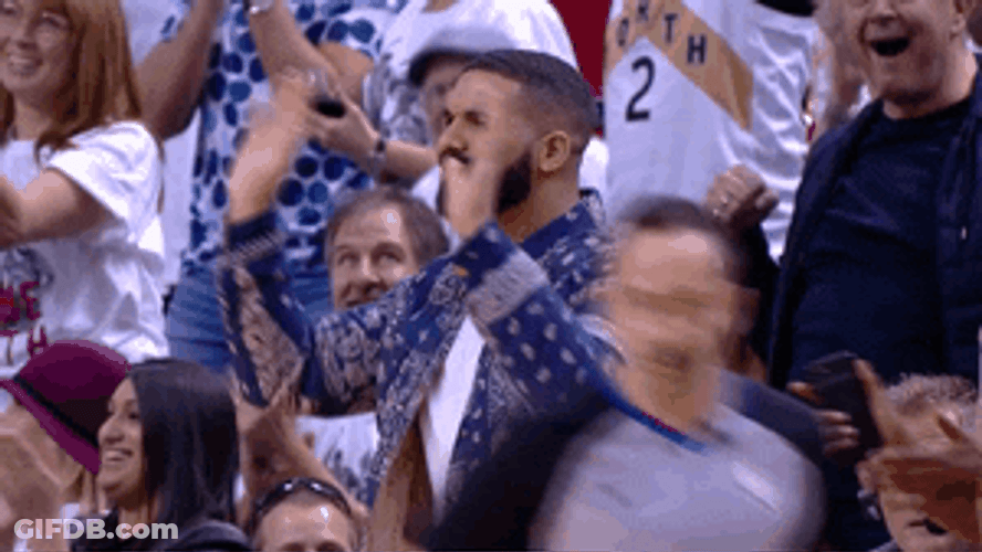 Raise The Roof Drake NBA GIF