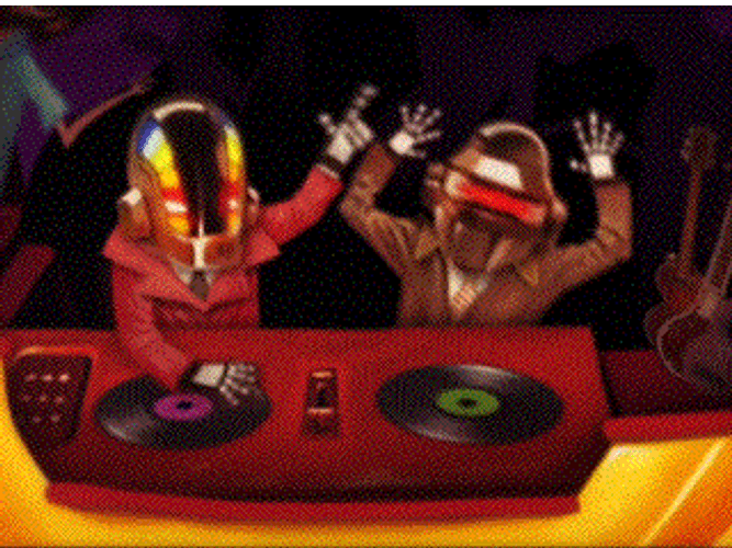 Raise The Roof Robot DJ GIF